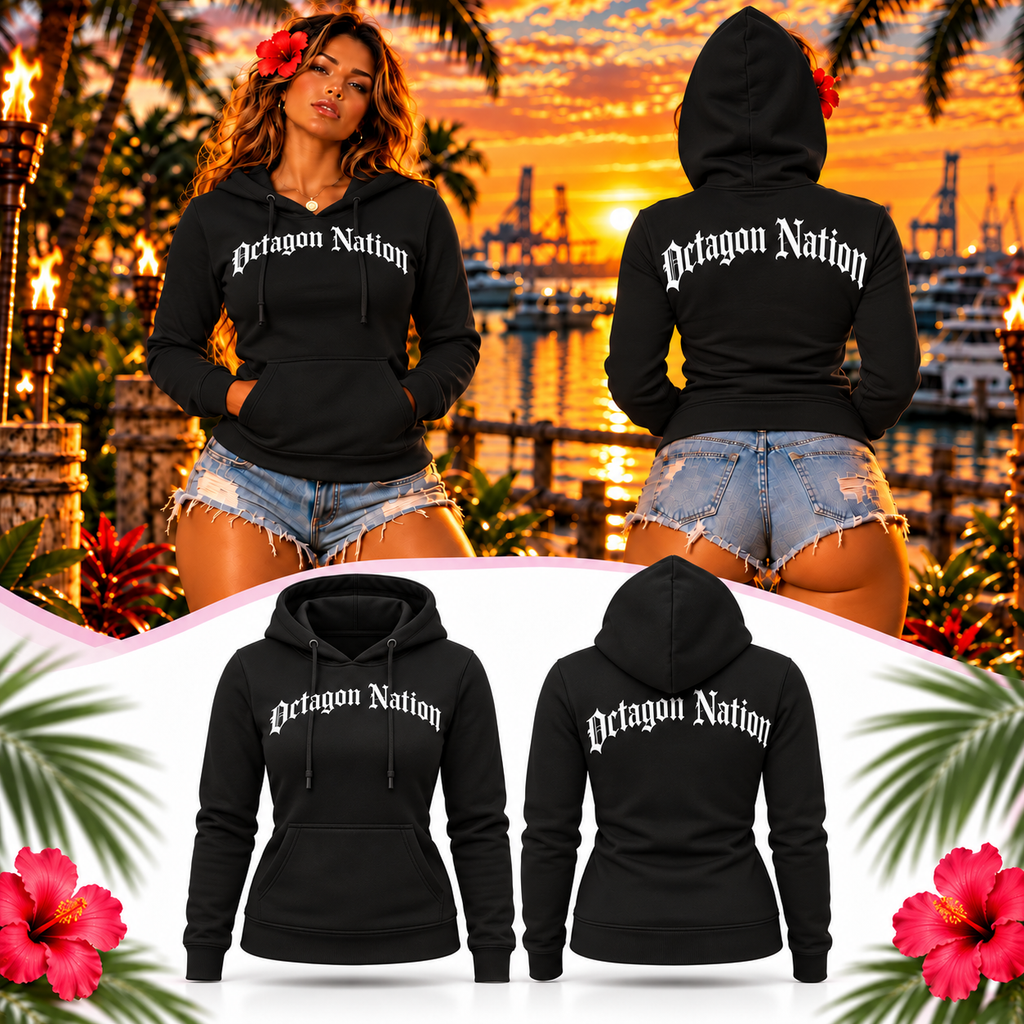 Women's Old English Crop Hoodie